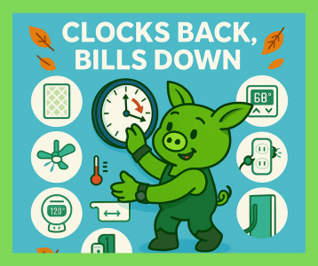 daylight saving time checklist, oinkers, pigybak, fall checklist