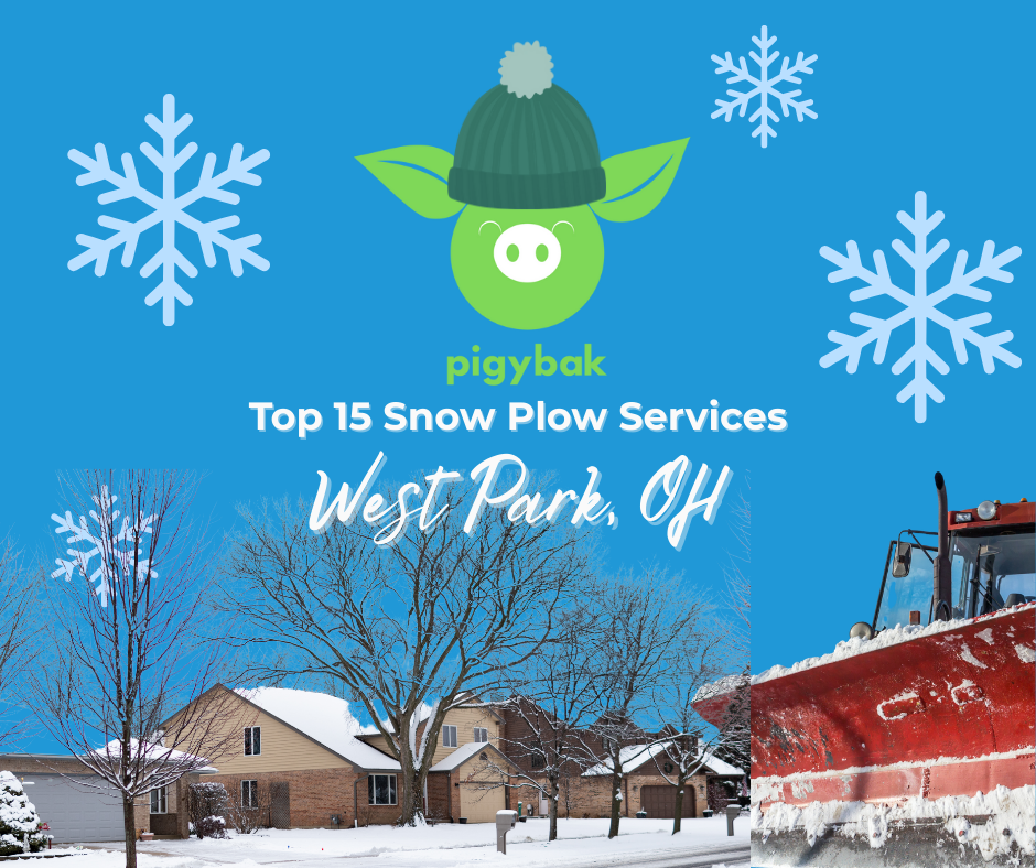 West Park Cleveland winter street after plowing, representing local snow removal services.